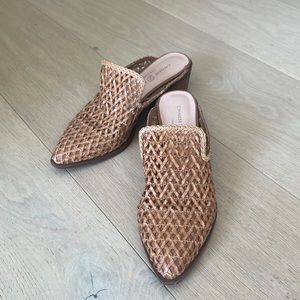 Open heel shoes